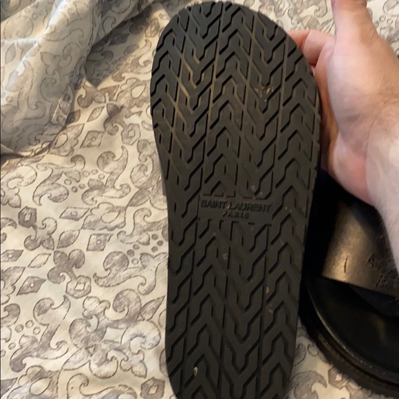 Mens size 7 Saint Laurent Jimmy Sandals in black - Picture 3 of 4